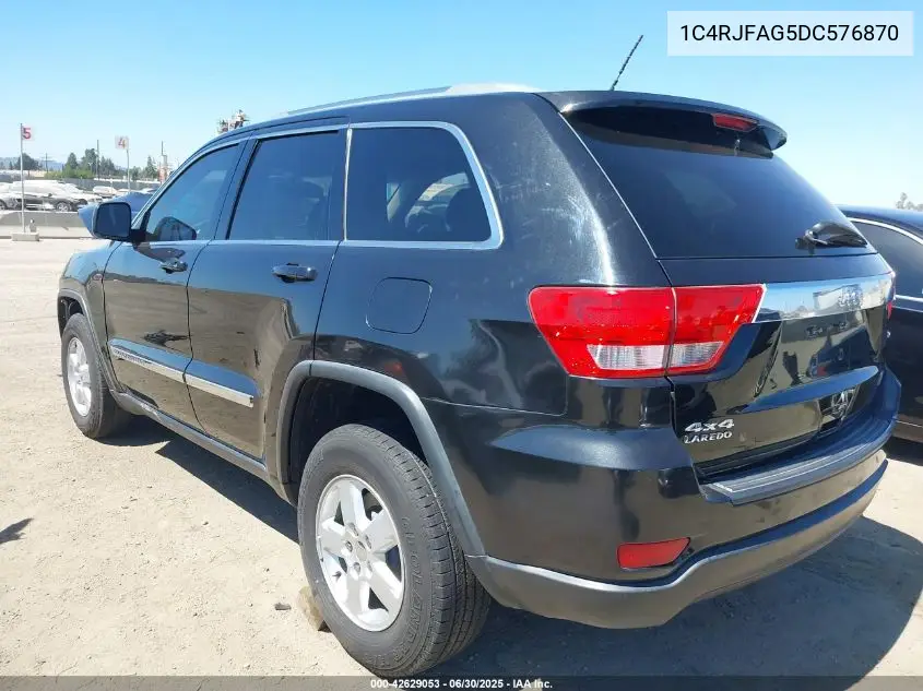 2013 Jeep Grand Cherokee Laredo VIN: 1C4RJFAG5DC576870 Lot: 42629053