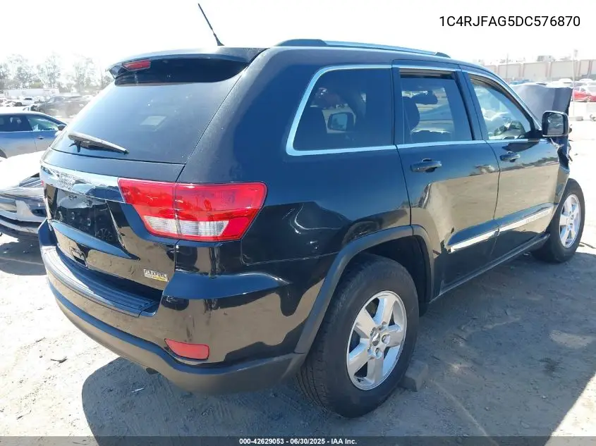 2013 Jeep Grand Cherokee Laredo VIN: 1C4RJFAG5DC576870 Lot: 42629053