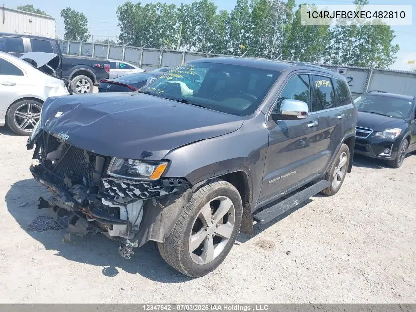 2014 Jeep Grand Cherokee Limited VIN: 1C4RJFBGXEC482810 Lot: 12347542