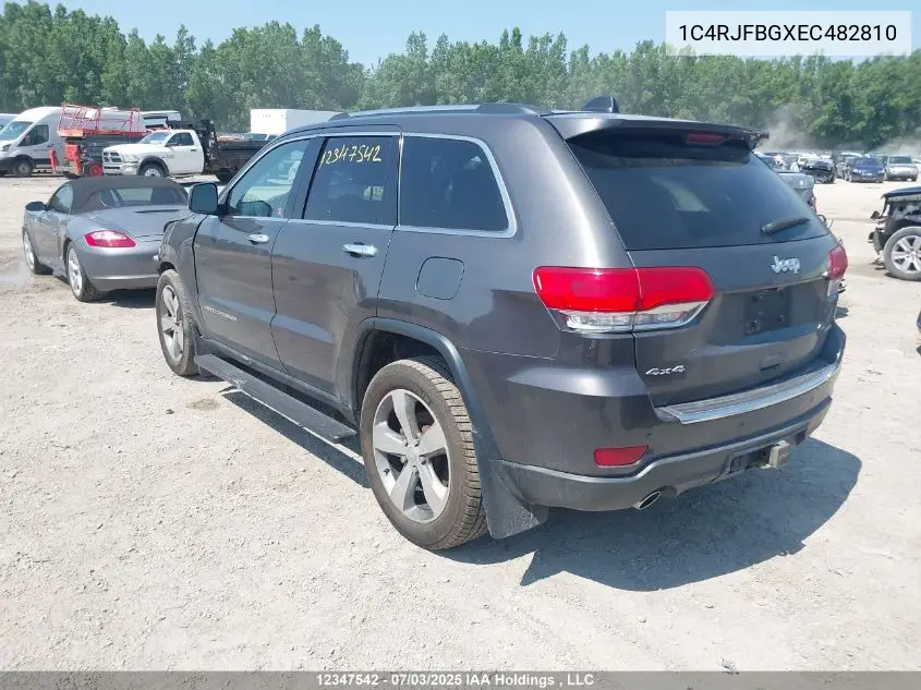 2014 Jeep Grand Cherokee Limited VIN: 1C4RJFBGXEC482810 Lot: 12347542