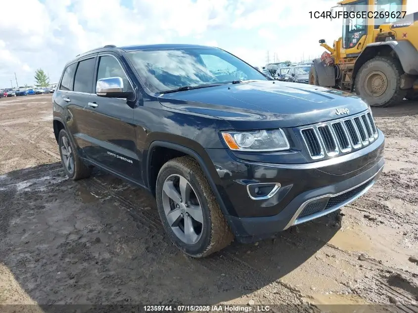 2014 Jeep Grand Cherokee Limited VIN: 1C4RJFBG6EC269627 Lot: 12359744