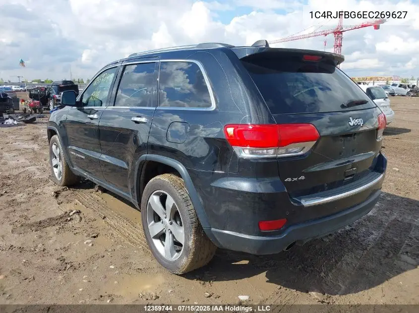 2014 Jeep Grand Cherokee Limited VIN: 1C4RJFBG6EC269627 Lot: 12359744