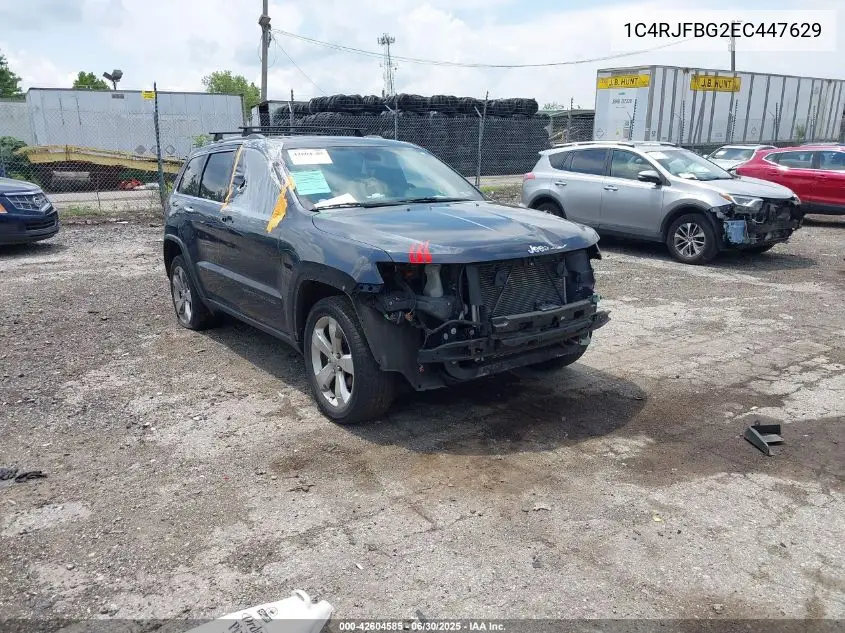 2014 Jeep Grand Cherokee Limited VIN: 1C4RJFBG2EC447629 Lot: 42604585