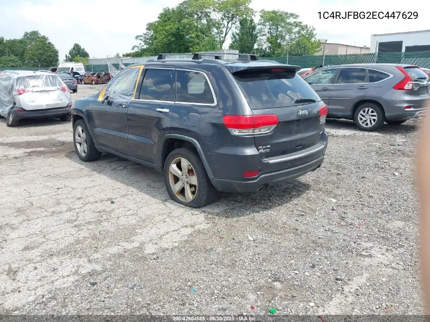 2014 Jeep Grand Cherokee Limited VIN: 1C4RJFBG2EC447629 Lot: 42604585
