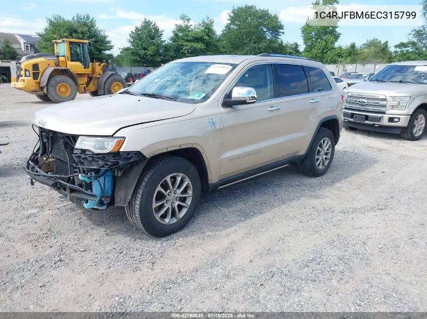 2014 Jeep Grand Cherokee Limited VIN: 1C4RJFBM6EC315799 Lot: 42760846