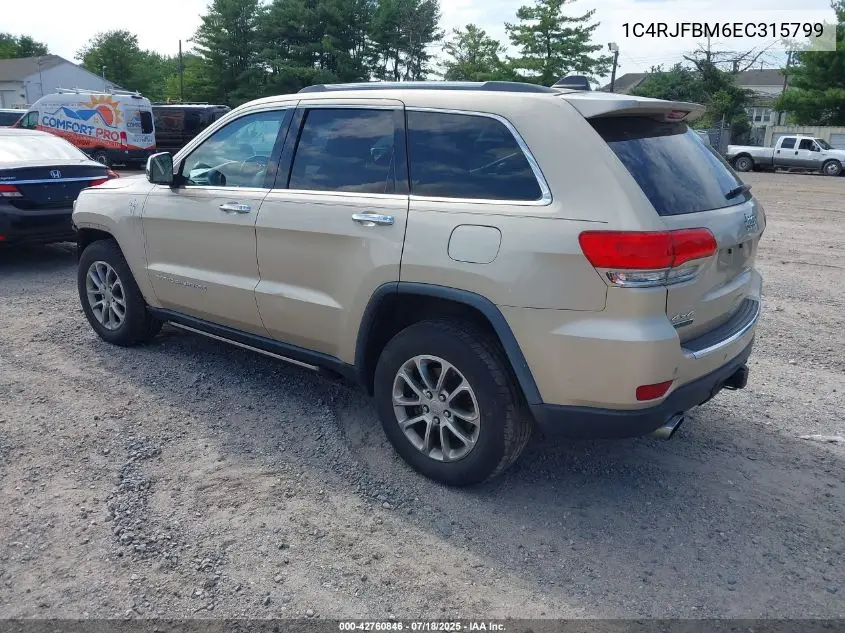 2014 Jeep Grand Cherokee Limited VIN: 1C4RJFBM6EC315799 Lot: 42760846