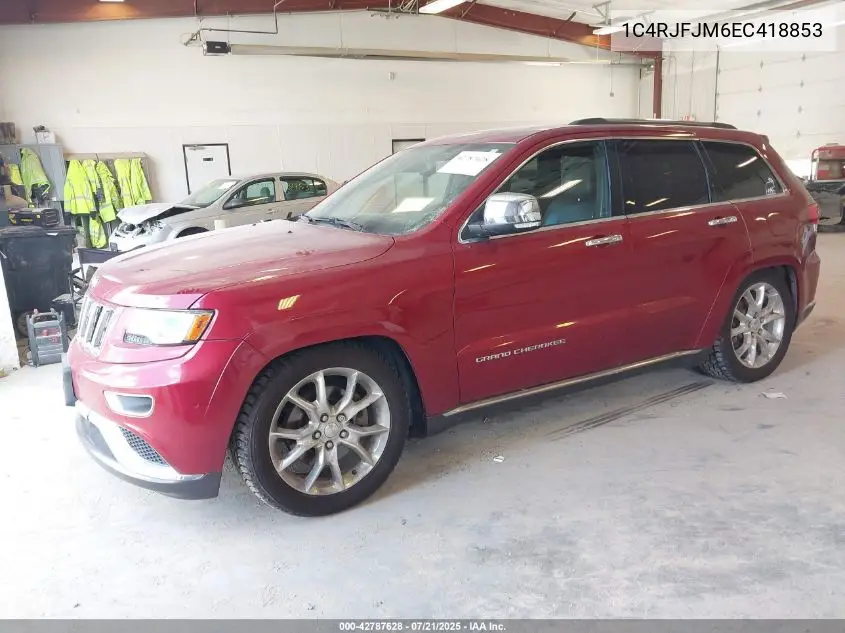 2014 Jeep Grand Cherokee Summit VIN: 1C4RJFJM6EC418853 Lot: 42787628