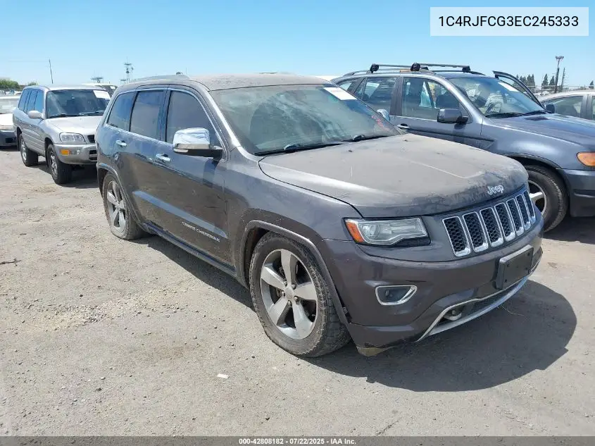 1c4rjfcg3ec245333 1C4RJFCG3EC245333 2014 Jeep Grand Cherokee Overland