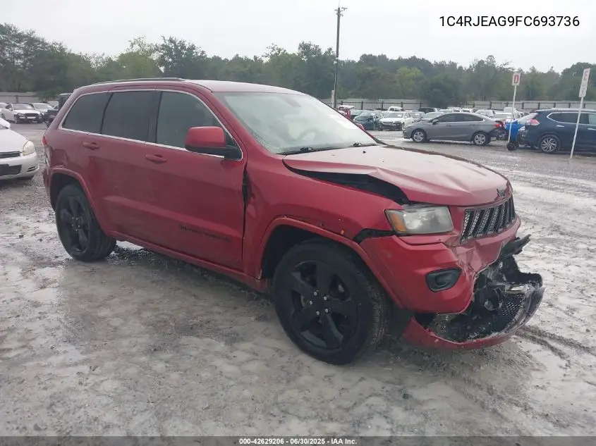 2015 Jeep Grand Cherokee Altitude VIN: 1C4RJEAG9FC693736 Lot: 42629206