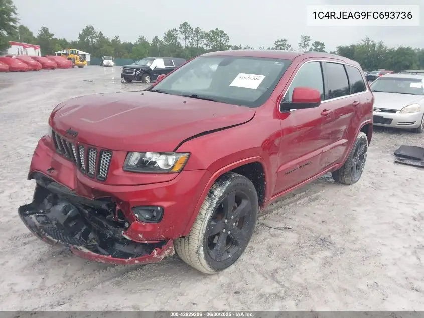 2015 Jeep Grand Cherokee Altitude VIN: 1C4RJEAG9FC693736 Lot: 42629206