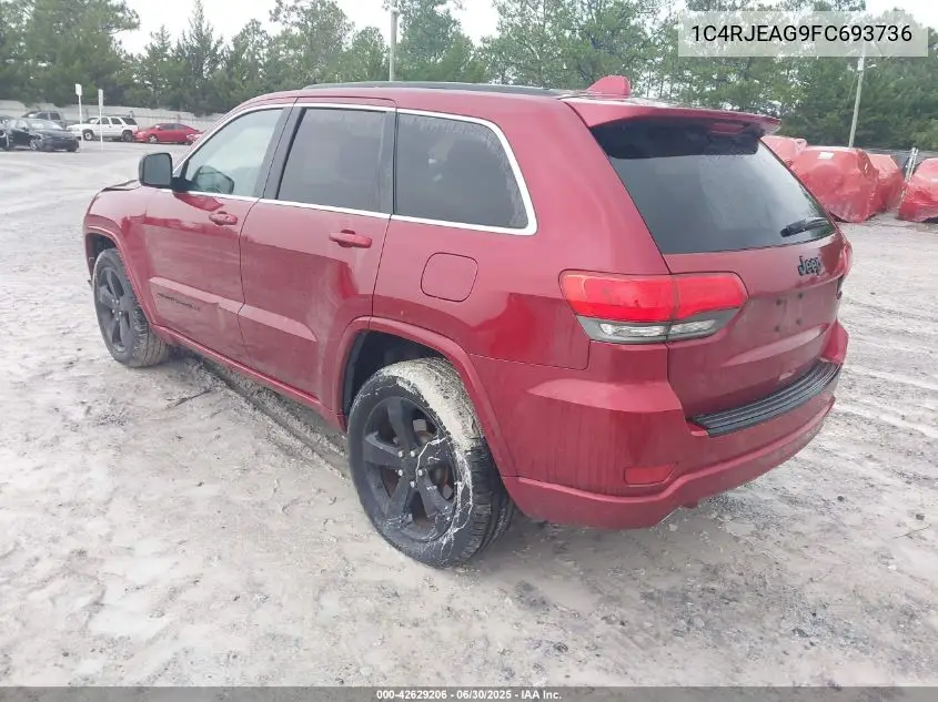 2015 Jeep Grand Cherokee Altitude VIN: 1C4RJEAG9FC693736 Lot: 42629206