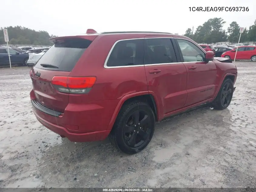 2015 Jeep Grand Cherokee Altitude VIN: 1C4RJEAG9FC693736 Lot: 42629206