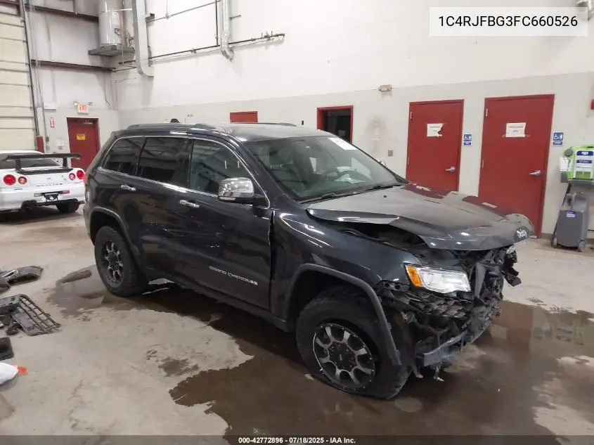 2015 Jeep Grand Cherokee Limited VIN: 1C4RJFBG3FC660526 Lot: 42772896