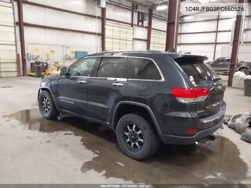 2015 Jeep Grand Cherokee Limited VIN: 1C4RJFBG3FC660526 Lot: 42772896