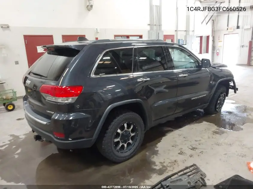 2015 Jeep Grand Cherokee Limited VIN: 1C4RJFBG3FC660526 Lot: 42772896