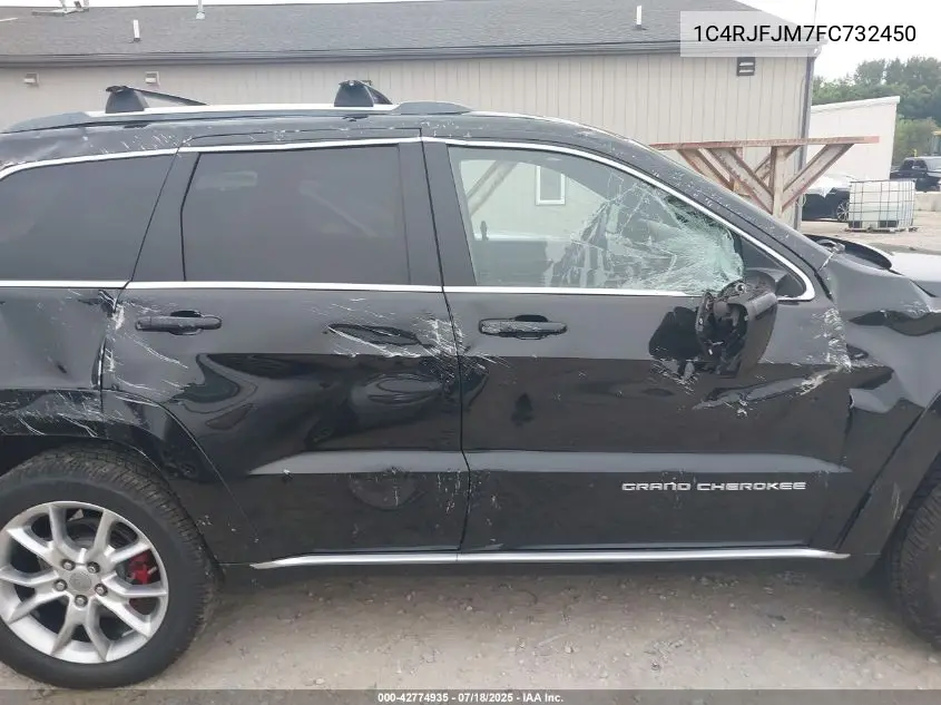2015 Jeep Grand Cherokee Summit VIN: 1C4RJFJM7FC732450 Lot: 42774935