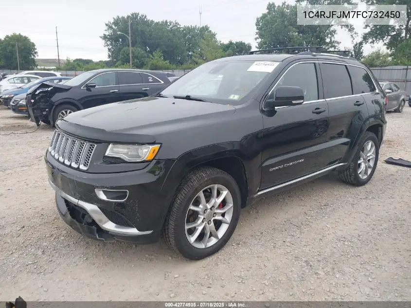 2015 Jeep Grand Cherokee Summit VIN: 1C4RJFJM7FC732450 Lot: 42774935