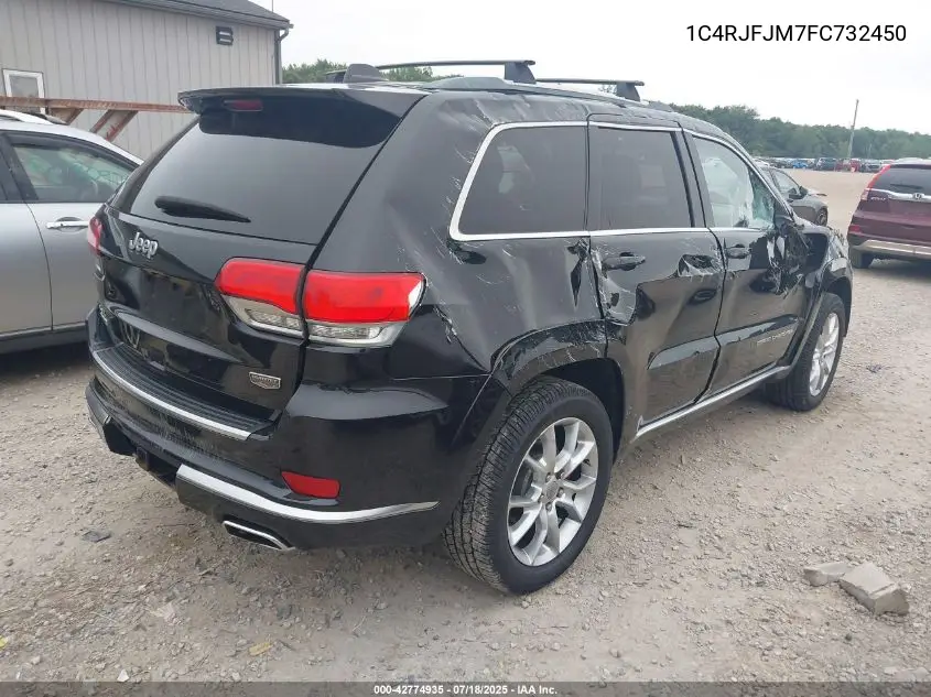 2015 Jeep Grand Cherokee Summit VIN: 1C4RJFJM7FC732450 Lot: 42774935