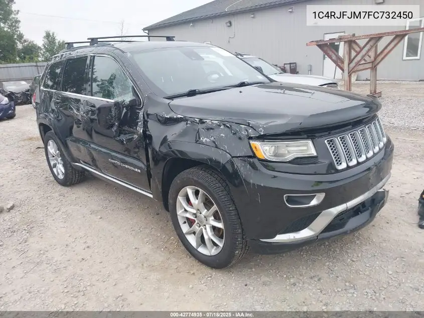 2015 Jeep Grand Cherokee Summit VIN: 1C4RJFJM7FC732450 Lot: 42774935