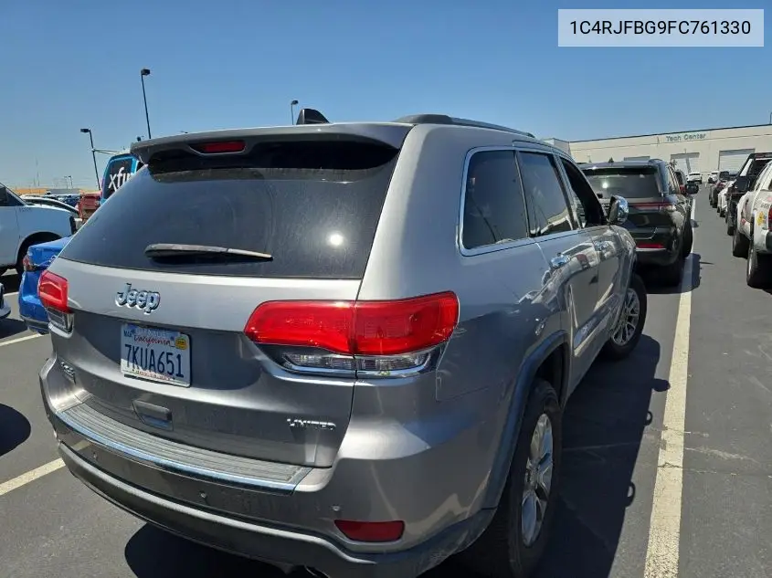 2015 Jeep Grand Cherokee Limited VIN: 1C4RJFBG9FC761330 Lot: 42788920