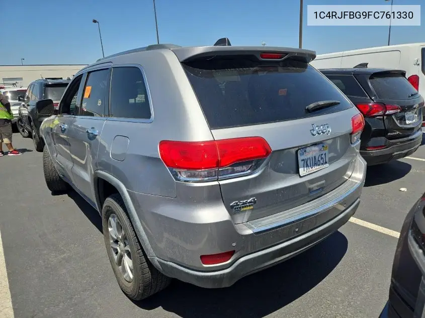 2015 Jeep Grand Cherokee Limited VIN: 1C4RJFBG9FC761330 Lot: 42788920