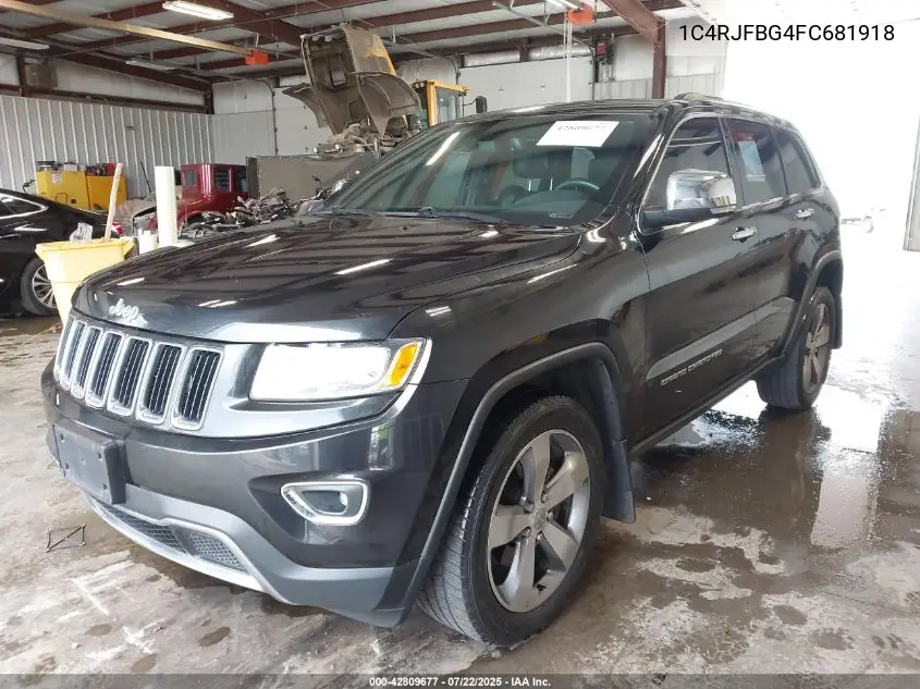 2015 Jeep Grand Cherokee Limited VIN: 1C4RJFBG4FC681918 Lot: 42809677