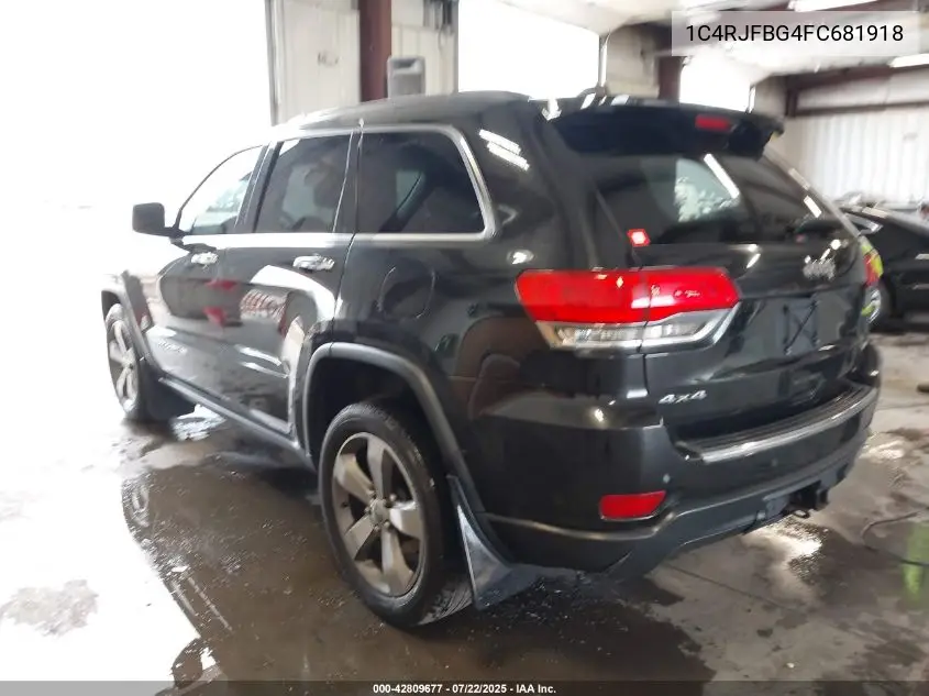 2015 Jeep Grand Cherokee Limited VIN: 1C4RJFBG4FC681918 Lot: 42809677