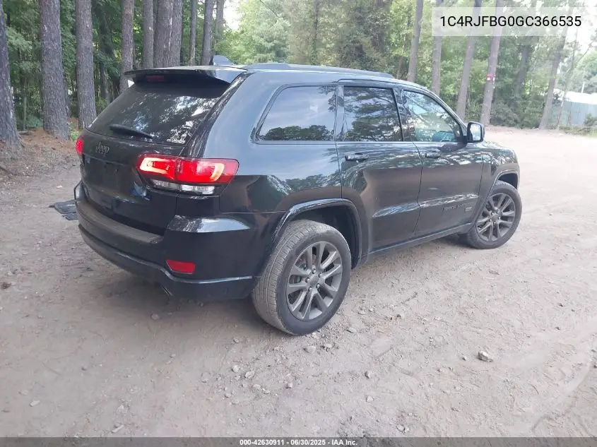 1c4rjfbg0gc366535 1C4RJFBG0GC366535 2016 Jeep Grand Cherokee Limited 75Th Anniversary