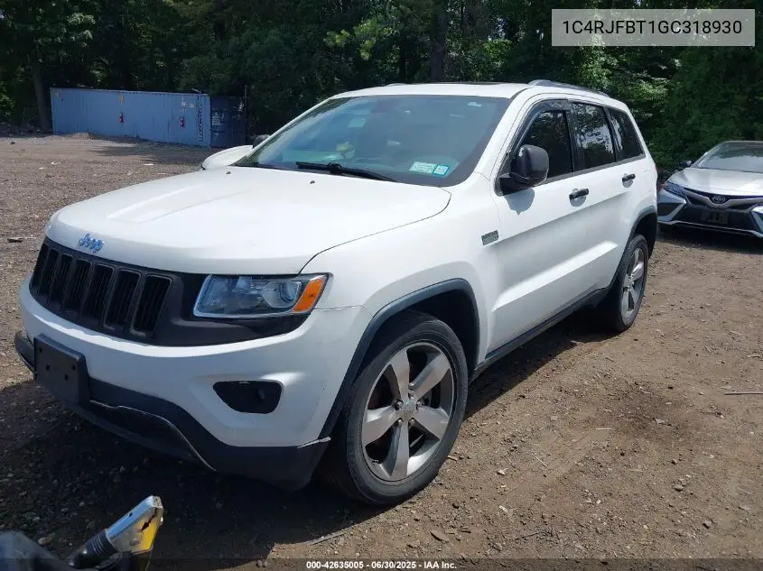2016 Jeep Grand Cherokee Limited VIN: 1C4RJFBT1GC318930 Lot: 42635005