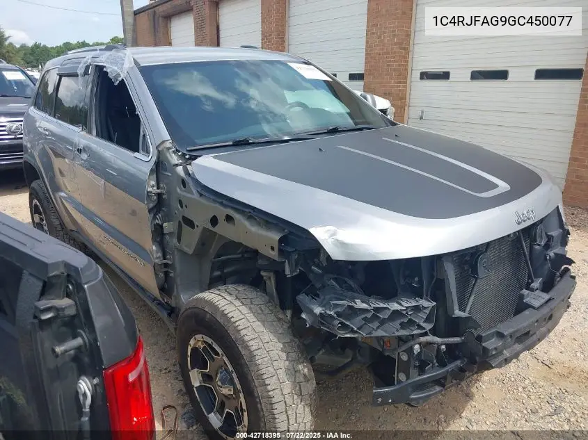 2016 Jeep Grand Cherokee Laredo VIN: 1C4RJFAG9GC450077 Lot: 42718395