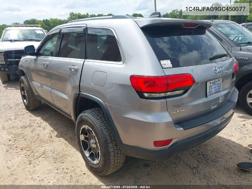 2016 Jeep Grand Cherokee Laredo VIN: 1C4RJFAG9GC450077 Lot: 42718395