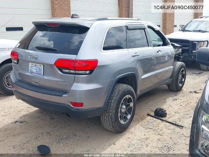 2016 Jeep Grand Cherokee Laredo VIN: 1C4RJFAG9GC450077 Lot: 42718395