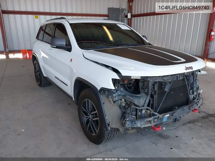 2017 Jeep Grand Cherokee Trailhawk 4X4 VIN: 1C4RJFLG6HC849740 Lot: 42598868