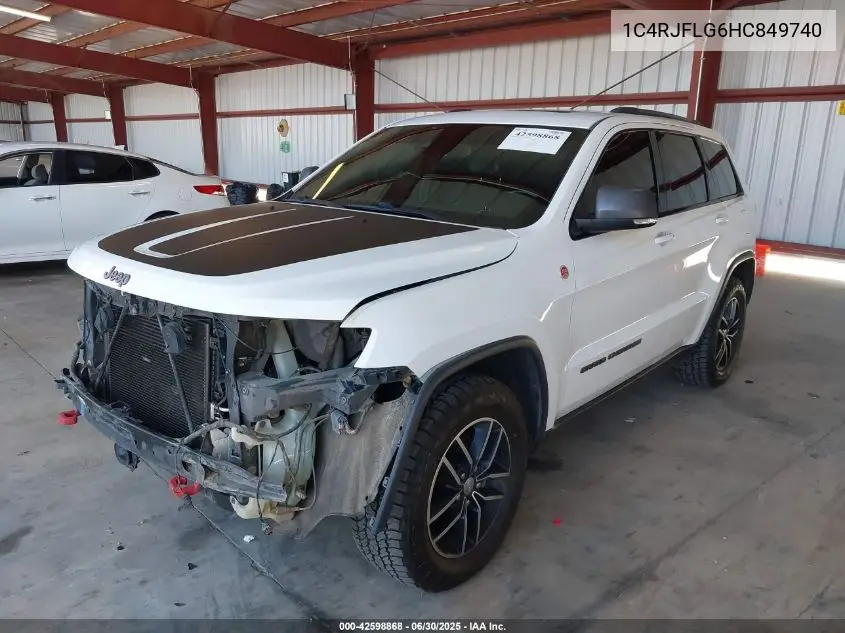 2017 Jeep Grand Cherokee Trailhawk 4X4 VIN: 1C4RJFLG6HC849740 Lot: 42598868