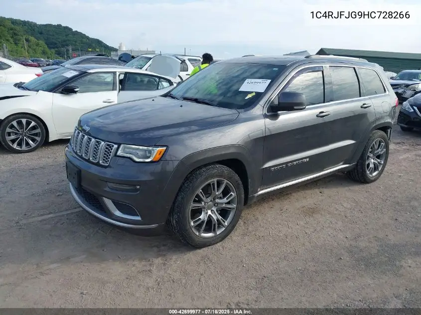 2017 Jeep Grand Cherokee Summit 4X4 VIN: 1C4RJFJG9HC728266 Lot: 42699977