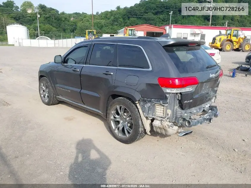 2017 Jeep Grand Cherokee Summit 4X4 VIN: 1C4RJFJG9HC728266 Lot: 42699977