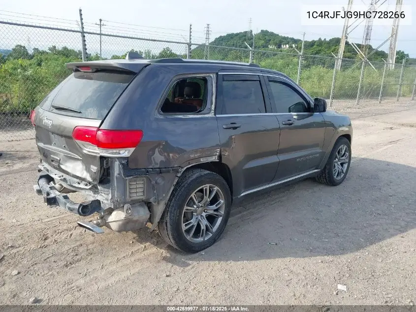 2017 Jeep Grand Cherokee Summit 4X4 VIN: 1C4RJFJG9HC728266 Lot: 42699977