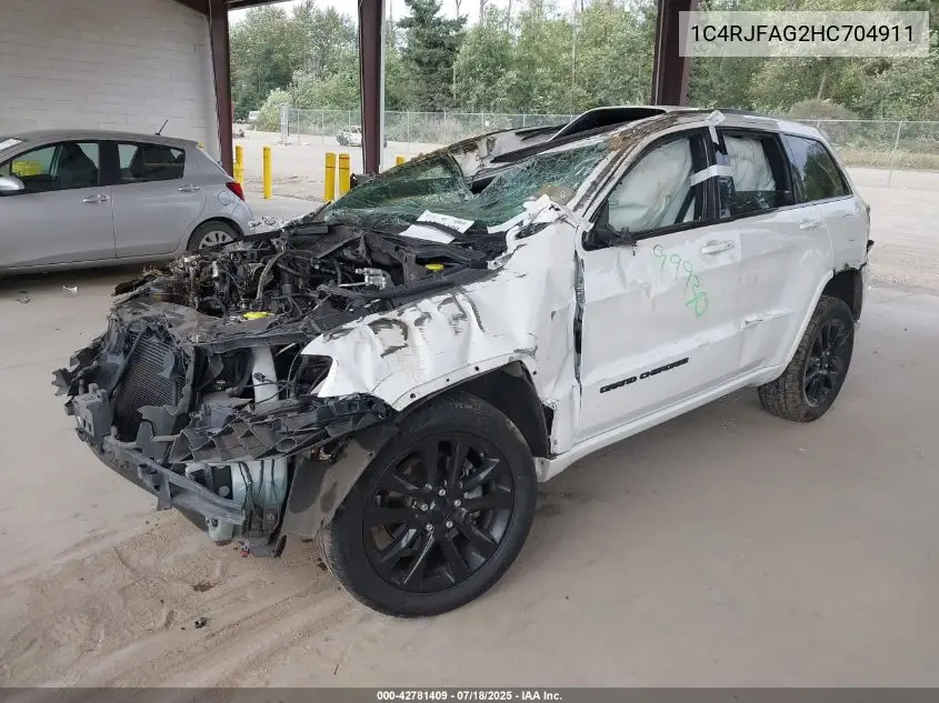 2017 Jeep Grand Cherokee Altitude 4X4 VIN: 1C4RJFAG2HC704911 Lot: 42781409