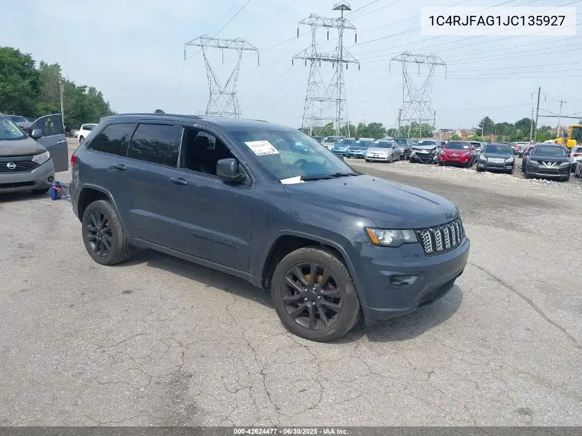 2018 Jeep Grand Cherokee Altitude 4X4 VIN: 1C4RJFAG1JC135927 Lot: 42624477