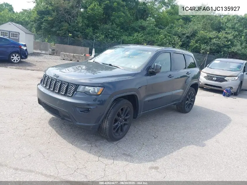 2018 Jeep Grand Cherokee Altitude 4X4 VIN: 1C4RJFAG1JC135927 Lot: 42624477