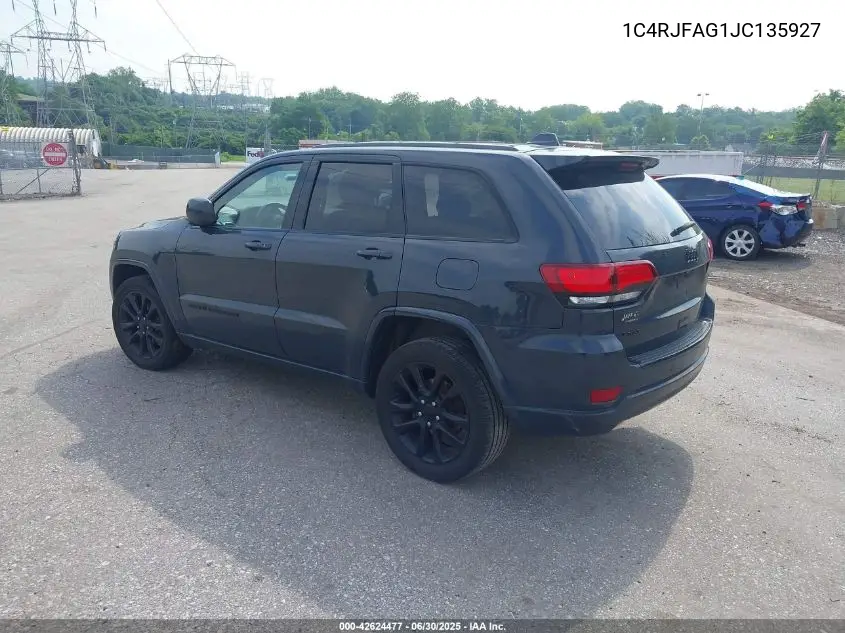 2018 Jeep Grand Cherokee Altitude 4X4 VIN: 1C4RJFAG1JC135927 Lot: 42624477