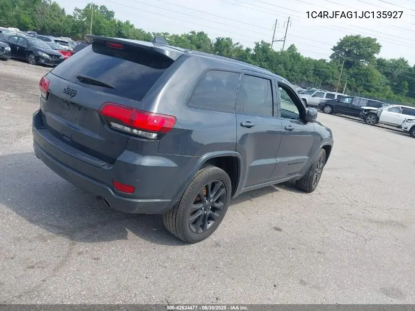 2018 Jeep Grand Cherokee Altitude 4X4 VIN: 1C4RJFAG1JC135927 Lot: 42624477