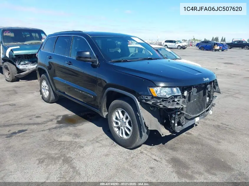 2018 Jeep Grand Cherokee Laredo 4X4 VIN: 1C4RJFAG6JC507620 Lot: 42745293
