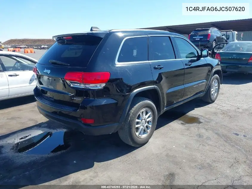 2018 Jeep Grand Cherokee Laredo 4X4 VIN: 1C4RJFAG6JC507620 Lot: 42745293