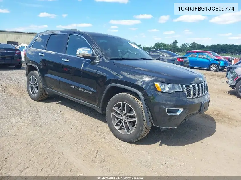 2018 Jeep Grand Cherokee Limited 4X4 VIN: 1C4RJFBG1JC509774 Lot: 42757810