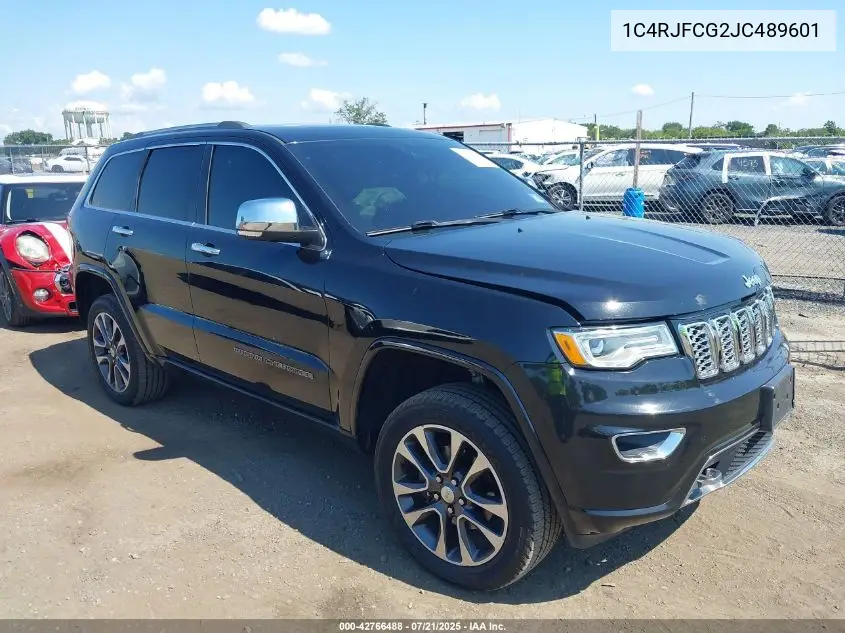 2018 Jeep Grand Cherokee Overland 4X4 VIN: 1C4RJFCG2JC489601 Lot: 42766488