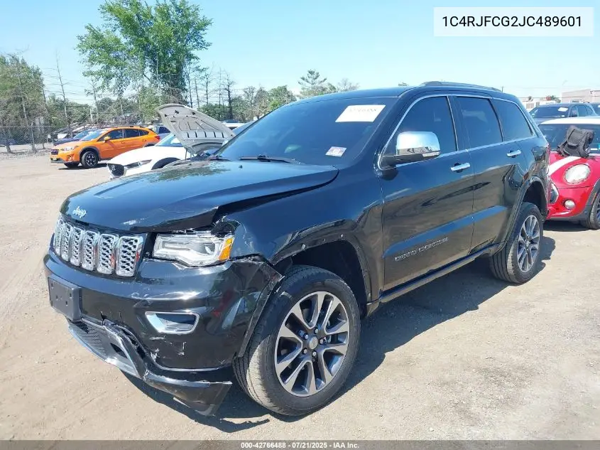 2018 Jeep Grand Cherokee Overland 4X4 VIN: 1C4RJFCG2JC489601 Lot: 42766488