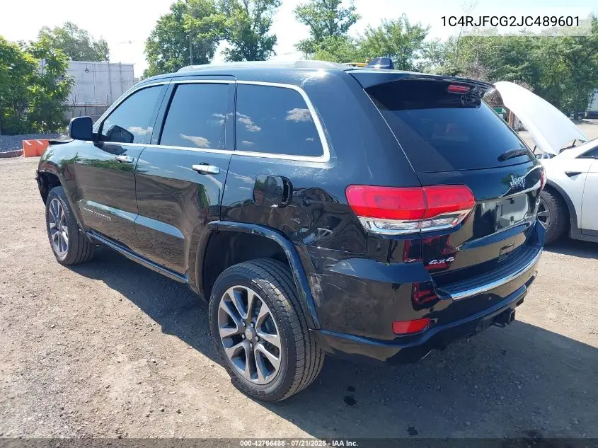 2018 Jeep Grand Cherokee Overland 4X4 VIN: 1C4RJFCG2JC489601 Lot: 42766488