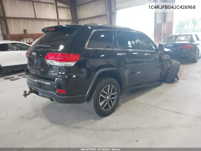 2018 Jeep Grand Cherokee Limited 4X4 VIN: 1C4RJFBG4JC426968 Lot: 42777913