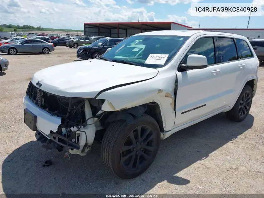 1C4RJFAG9KC840928 2019 Jeep Grand Cherokee Altitude 4X4
